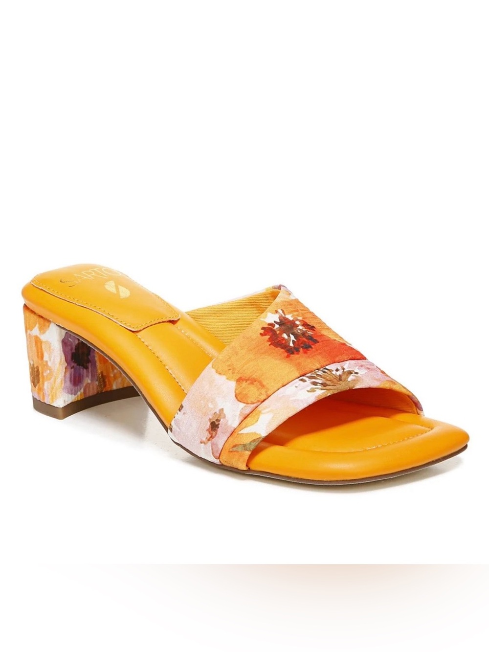 SARTO by franco sarto Melon Floral Dreamy Slide Heeled Sandal, Size 8.5, NWOT